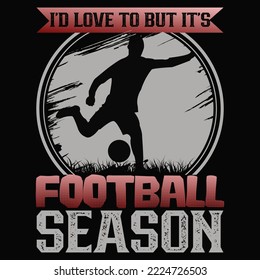 Football Vector Illustration for T-shirt vector, Coffee Mug, Poster, Sticker, Pattern, Pillow Cover, Musk Design