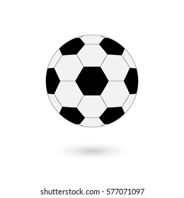 Football vector illustrator icon, soccerball