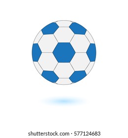 Football vector illustrator icon, soccerball