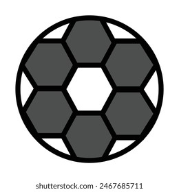 football Vector Line Filled Icon Design