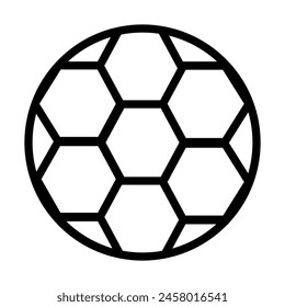 football Vector Line Icon Design
