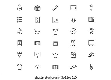 Football Vector Line Icons 3