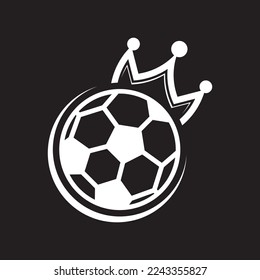 Diseño del icono del logotipo del vector del fútbol