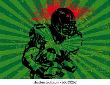 football vector poster