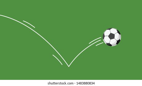 Football vector. Football poster. free space for text. wallpaper. Football on the field.
