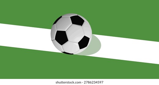 Football vector. Football poster. free space for text. wallpaper. Football on the field.