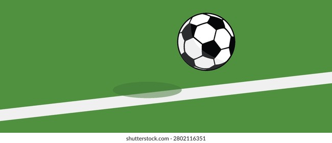 Football vector. Football poster. free space for text. wallpaper. Football on the field.