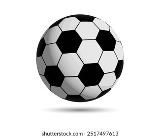 Vector de fútbol. Icono de balón de fútbol. Símbolo deportivo de fútbol. Campeonato Mundial de Fútbol.