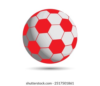 Vector de fútbol. Icono de balón de fútbol. Símbolo deportivo de fútbol. Campeonato Mundial de Fútbol.