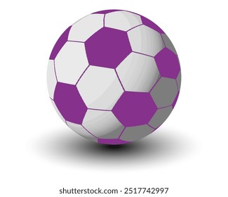 Vector de fútbol. Icono de balón de fútbol. Símbolo deportivo de fútbol. Campeonato Mundial de Fútbol.