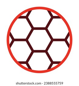 Football Vector Thick Line Two Color Icons For Personal And Commercial Use.
