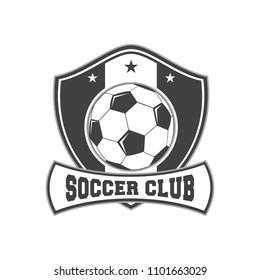 Football Vintage Soccer Logo Isolated On Stock Vector (Royalty Free ...