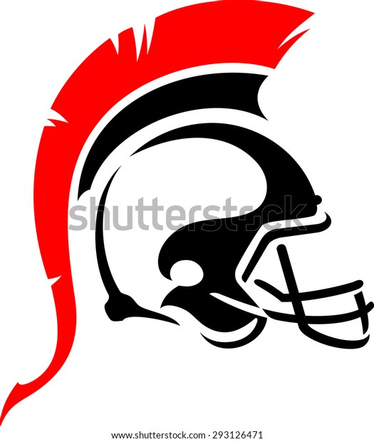 Football Warrior Helmet Stock Vector (Royalty Free) 293126471