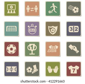 football web icons for user interface design