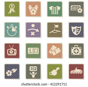 football web icons for user interface design