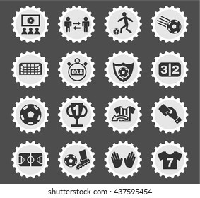 football web icons for user interface design