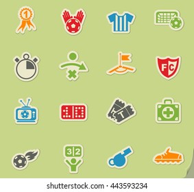football web icons for user interface design