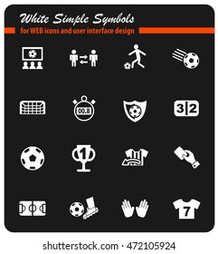 football web icons for user interface design