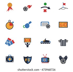 football web icons for user interface design