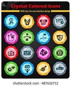 football web icons for user interface design