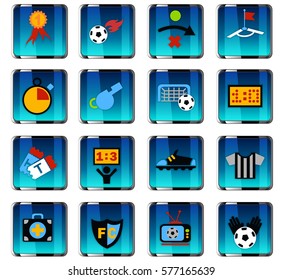 football web icons for user interface design