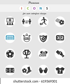 football web icons for user interface design