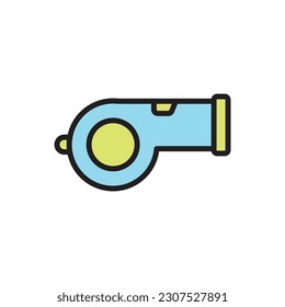 Football Whistle Icon Vector Illustrator