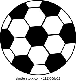 Football in white and black