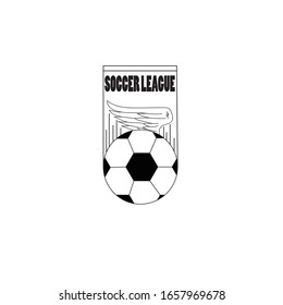 Football and wing logo icons, suitable for football club logos or for leagues