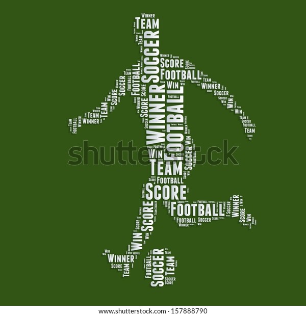 Download Football Word Cloud Typography Text Word Stock Vector ...