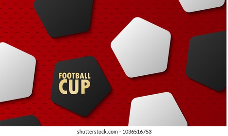 football world championship cup, soccer abstract background, vector illustration