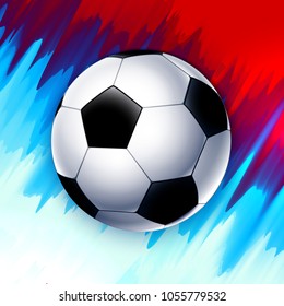 Football world cup Russia square wallpaper, color championship pattern with modern and traditional elements, 2018 trend rectangle background, vector illustration.