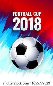 Football world cup Russia wallpaper, color championship pattern with modern and traditional elements, 2018 vertical trend banner background, vector illustration