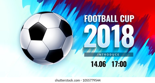 Football world cup Russia wallpaper, color championship pattern with modern and traditional elements, 2018 trend background, vector illustration.