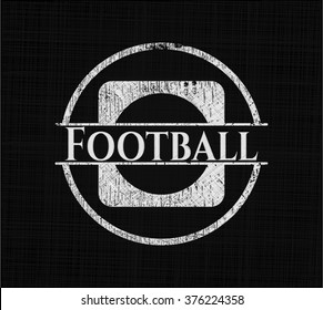 Football written on a chalkboard