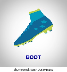 Footballer Boot Vector
