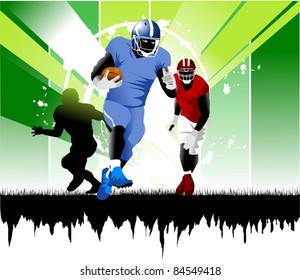 footballer on the line of attack does pass the ball;