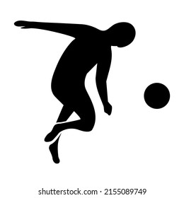 Footballer Shooting Goal Stick Figure Pictogram Stock Vector (Royalty ...