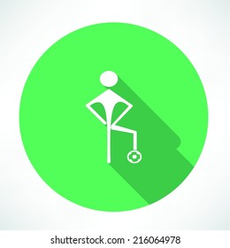 footballer wiht ball icon