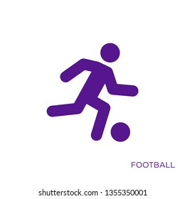Football/Soccer Sport Icon Activity Vector Template