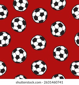 Footbol kid's vector pattern background