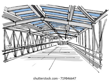 Footbridge sketch
