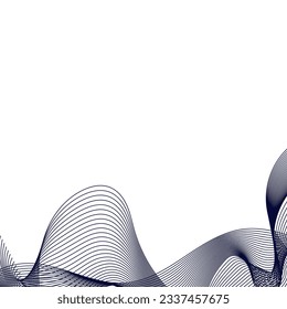 footer borders in the form of abstract wave lines, contributing to the artistic appeal of the technology background design
