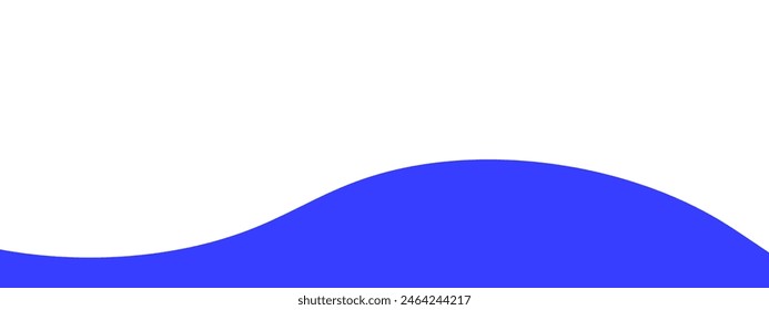 Footer, bottom separator, modern wave divider shape vector illustration	