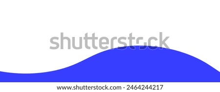 Footer, bottom separator, modern wave divider shape vector illustration	