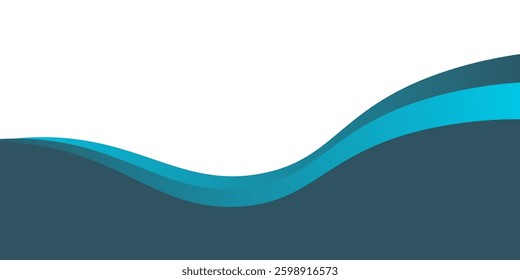 Footer Design Element Isolated Background. Suit for booklet, brochure, banner, poster, website, flyer, cover, corporate, backdrop. Vector illustration