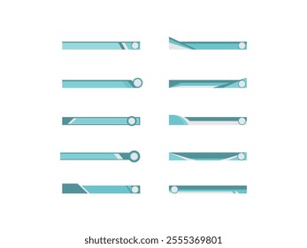 Footer Header Design Element Set