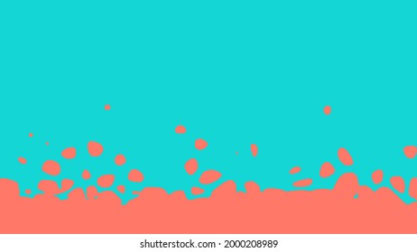 Pie de página o cabecera del sitio web o afiche, transición entre dos colores. Elemento de diseño, ilustración vectorial.