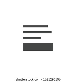 Footer icon isolated on white background. Display option symbol modern, simple, vector, icon for website design, mobile app, ui. Vector Illustration