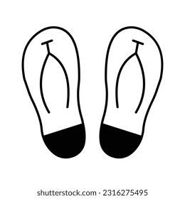 Footgear Glyph Vector Icon that can easily edit or modify

